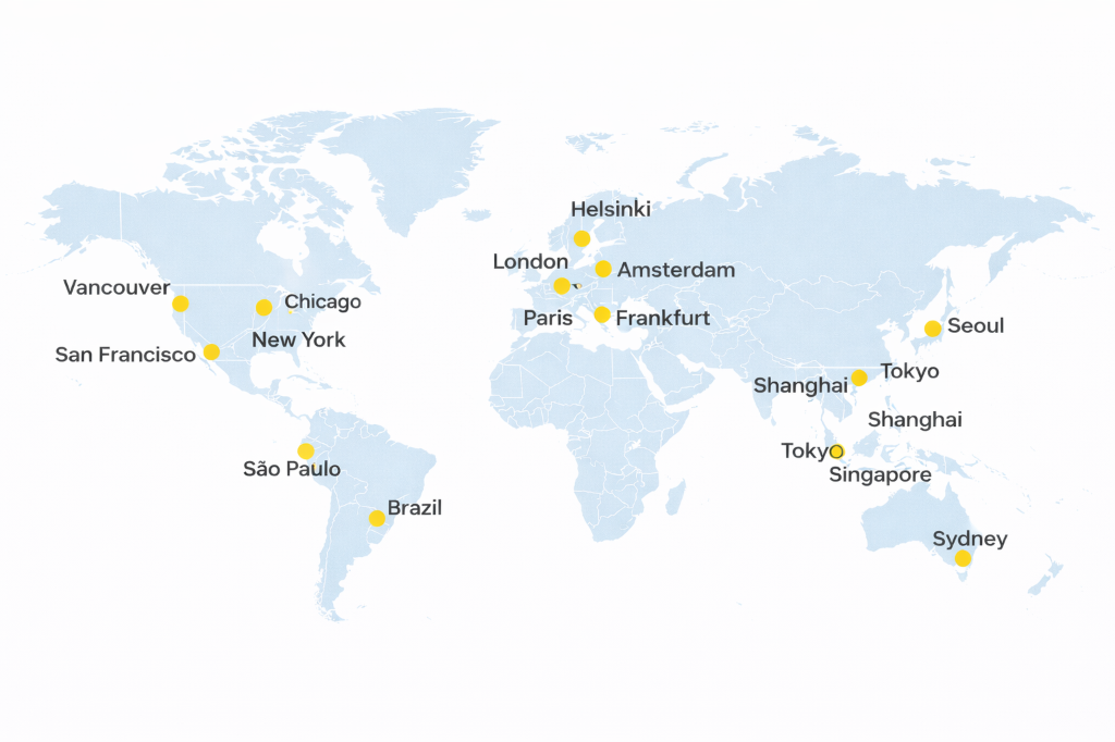 全球化服务地图